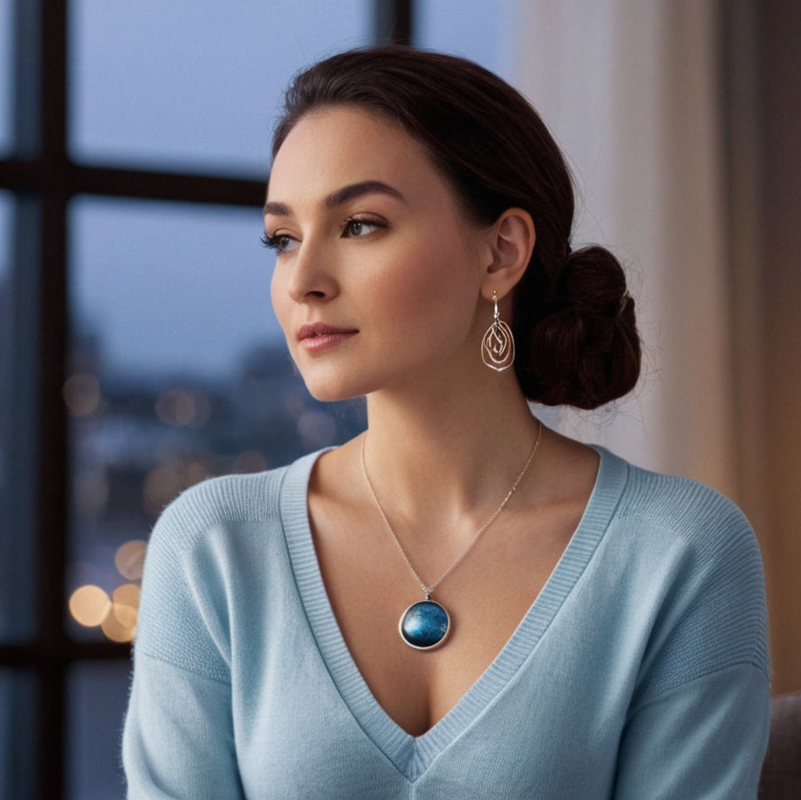 Night Glowing Moon Pendant