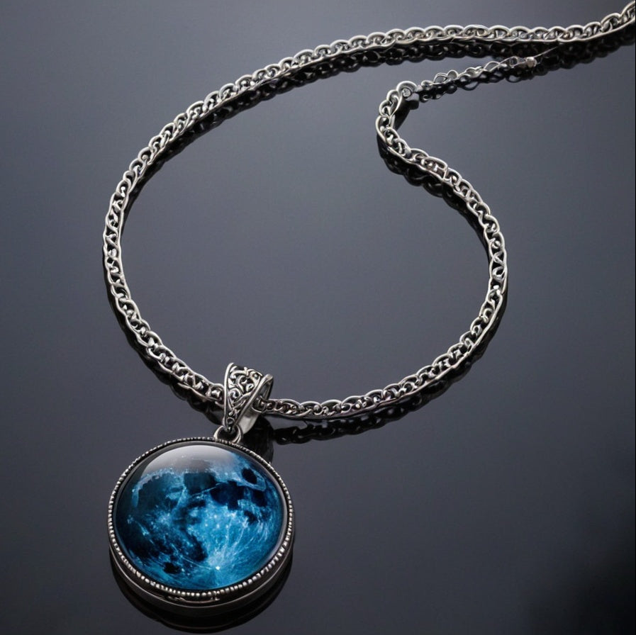 Night Glowing Moon Pendant
