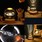 3D Galaxy Crystal Ball Lamp