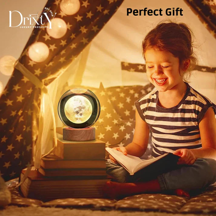 3D Galaxy Crystal Ball Lamp