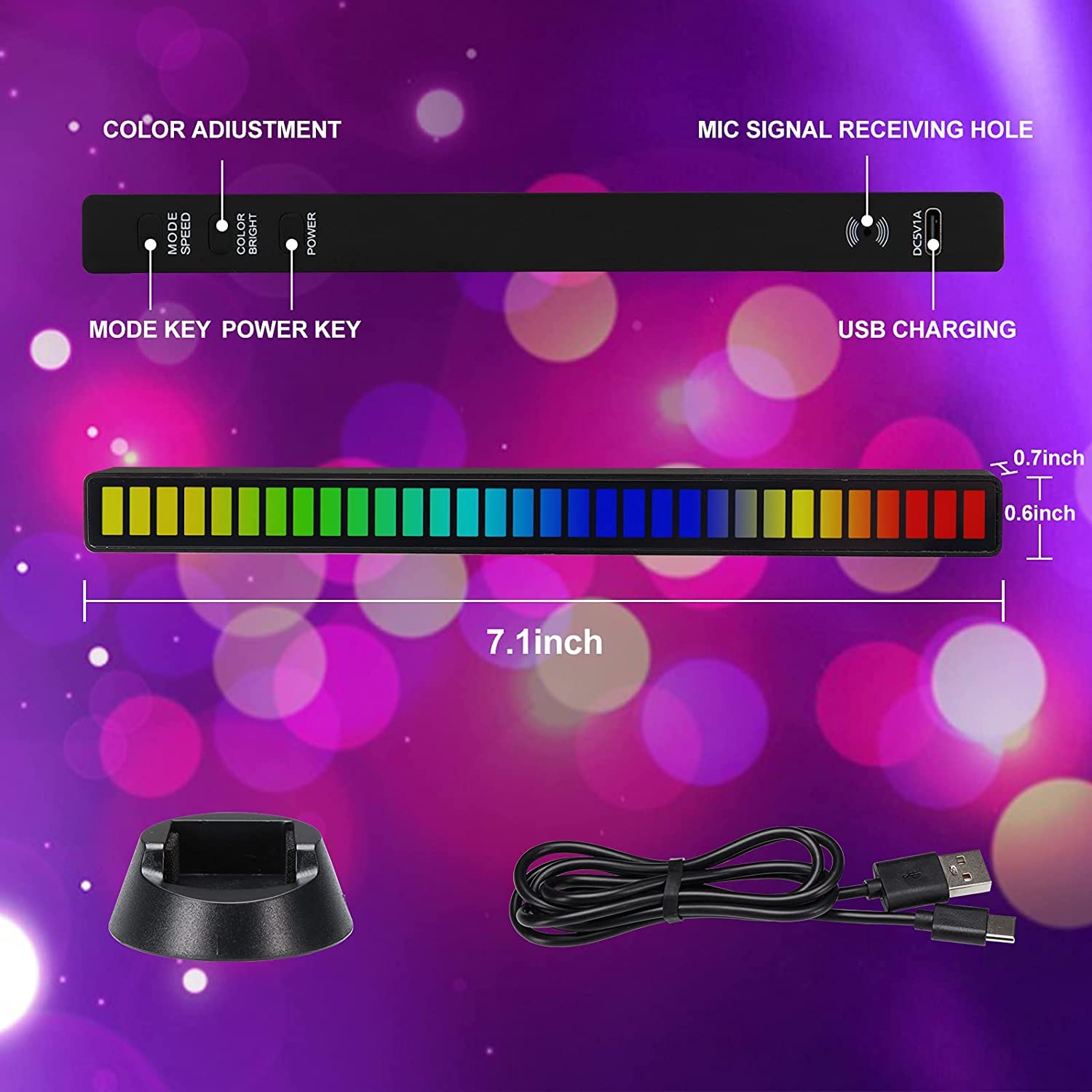 AuraPulse™ - Wireless RGB Light Bar
