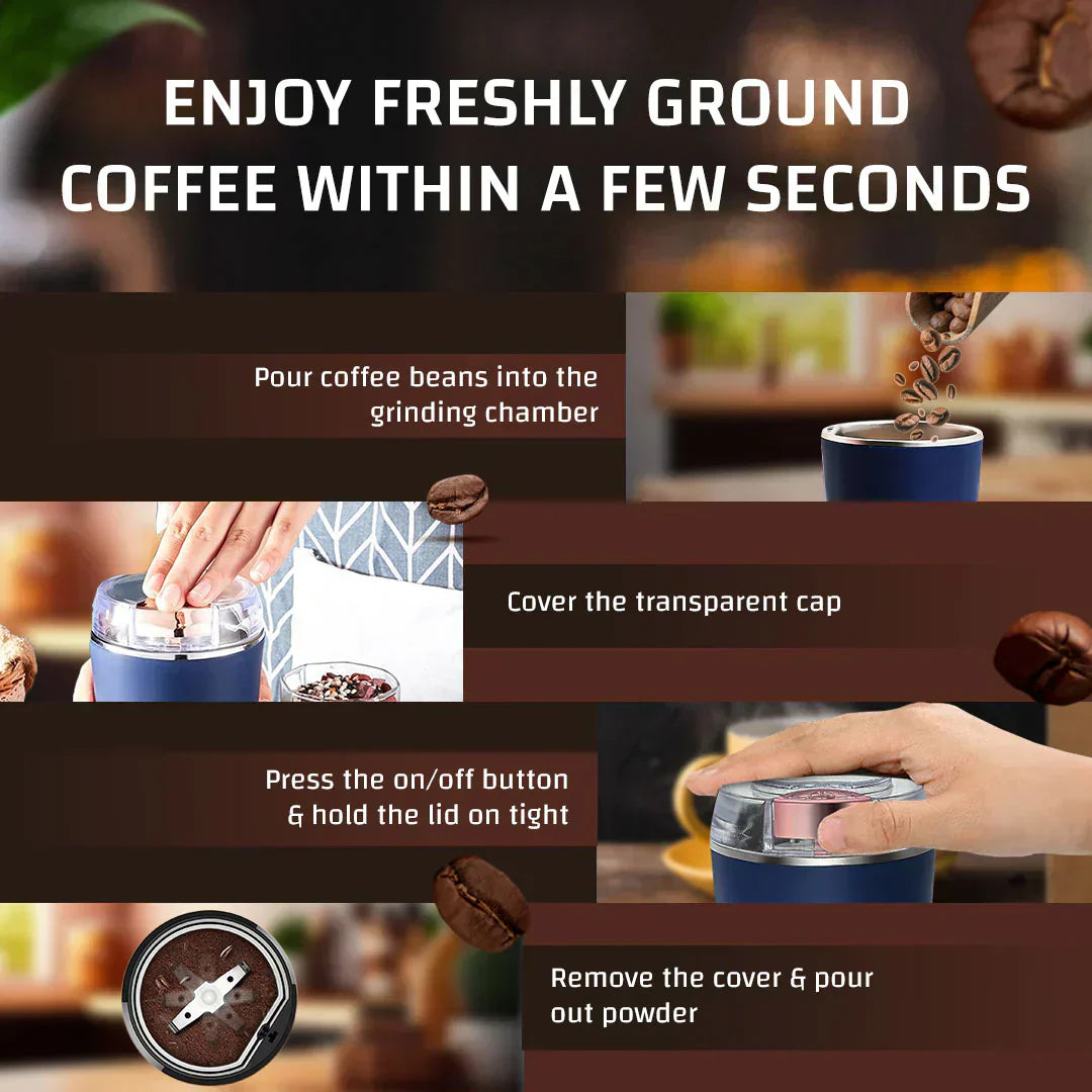 BuzzBlend™ - Mini Electric Grinder