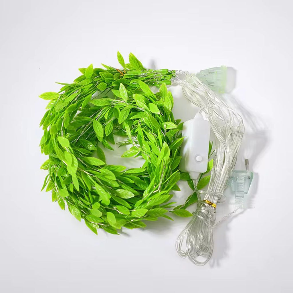 Green Leaf LED String Light