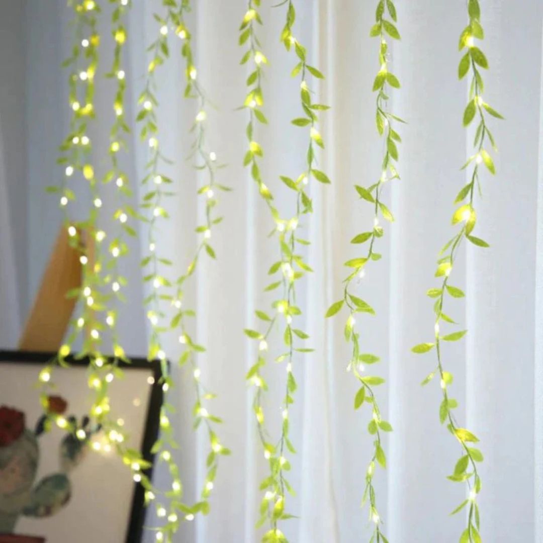 Green Leaf LED String Light