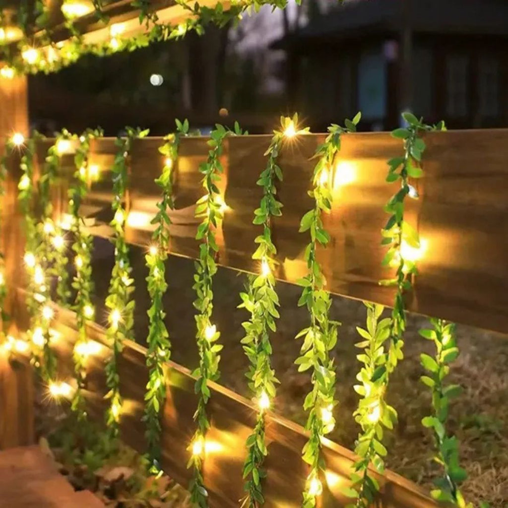 Green Leaf LED String Light