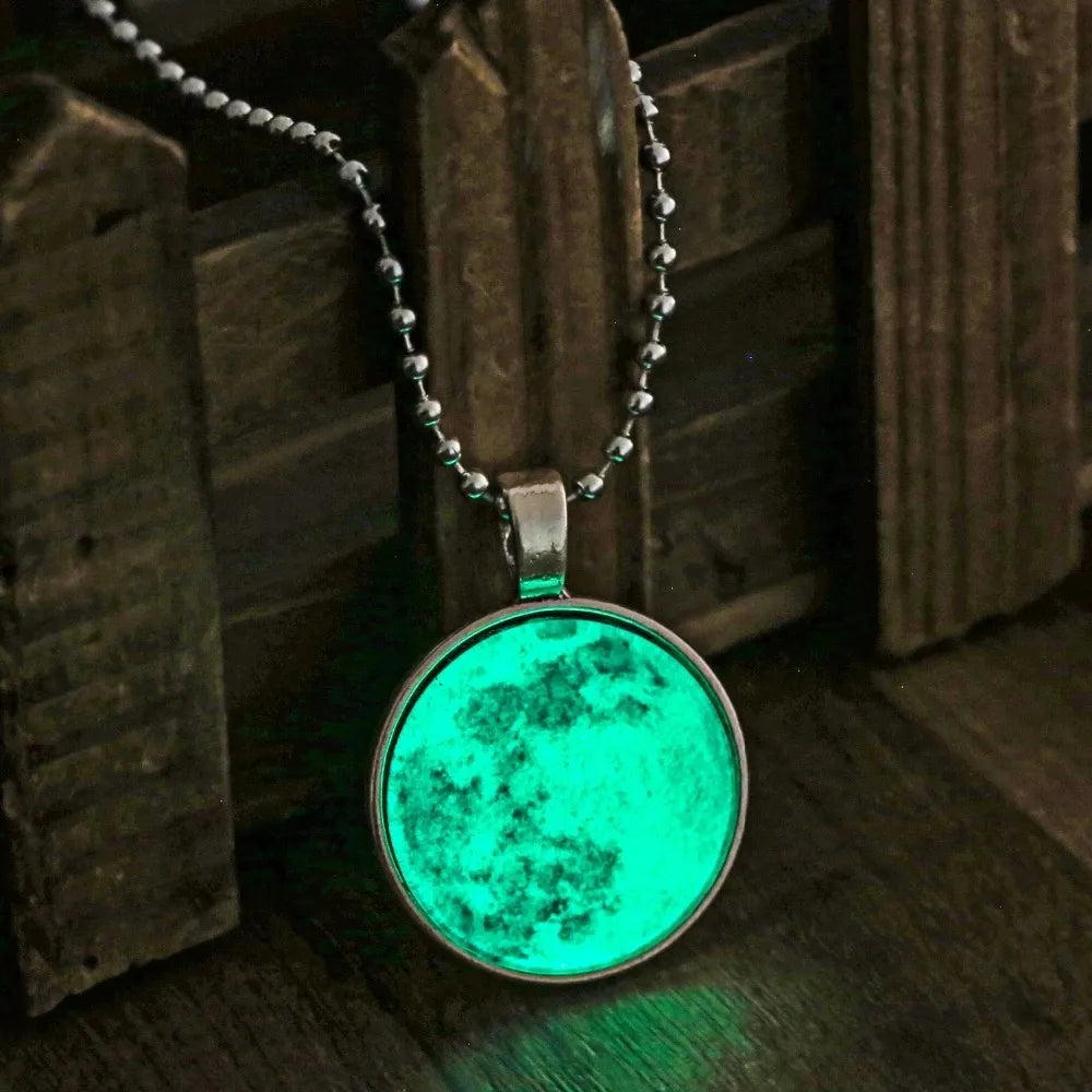 Night Glowing Moon Pendant