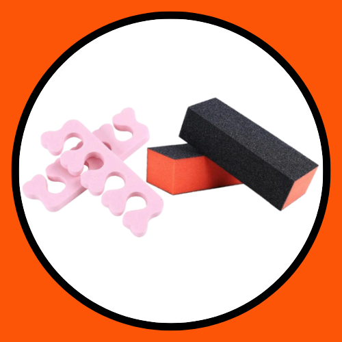 Nail Perfecting Combo (Finger Separator & Nail Buffer Block)