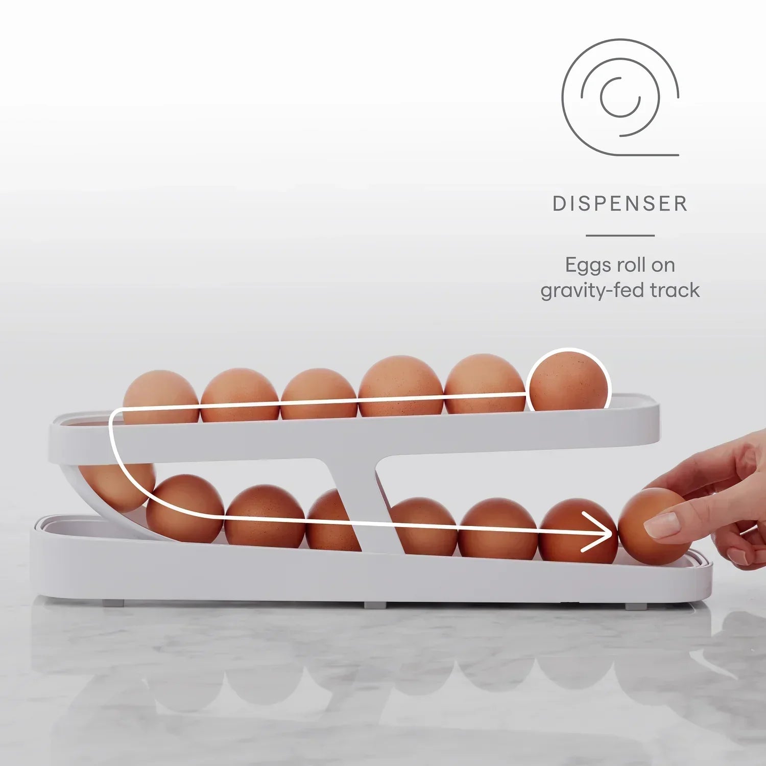 RollEgg™ - Rolling Egg Dispenser