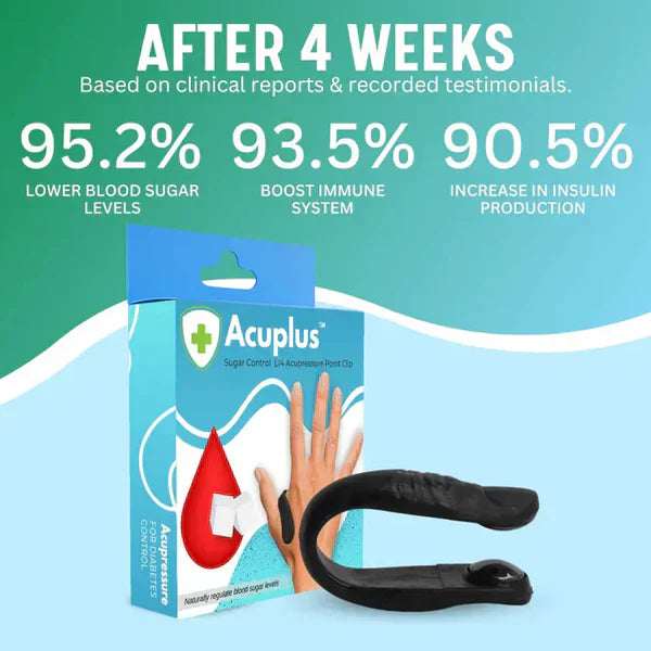 Acuplus - Sugar Control Acupressure Point Clip (Pack of 2)