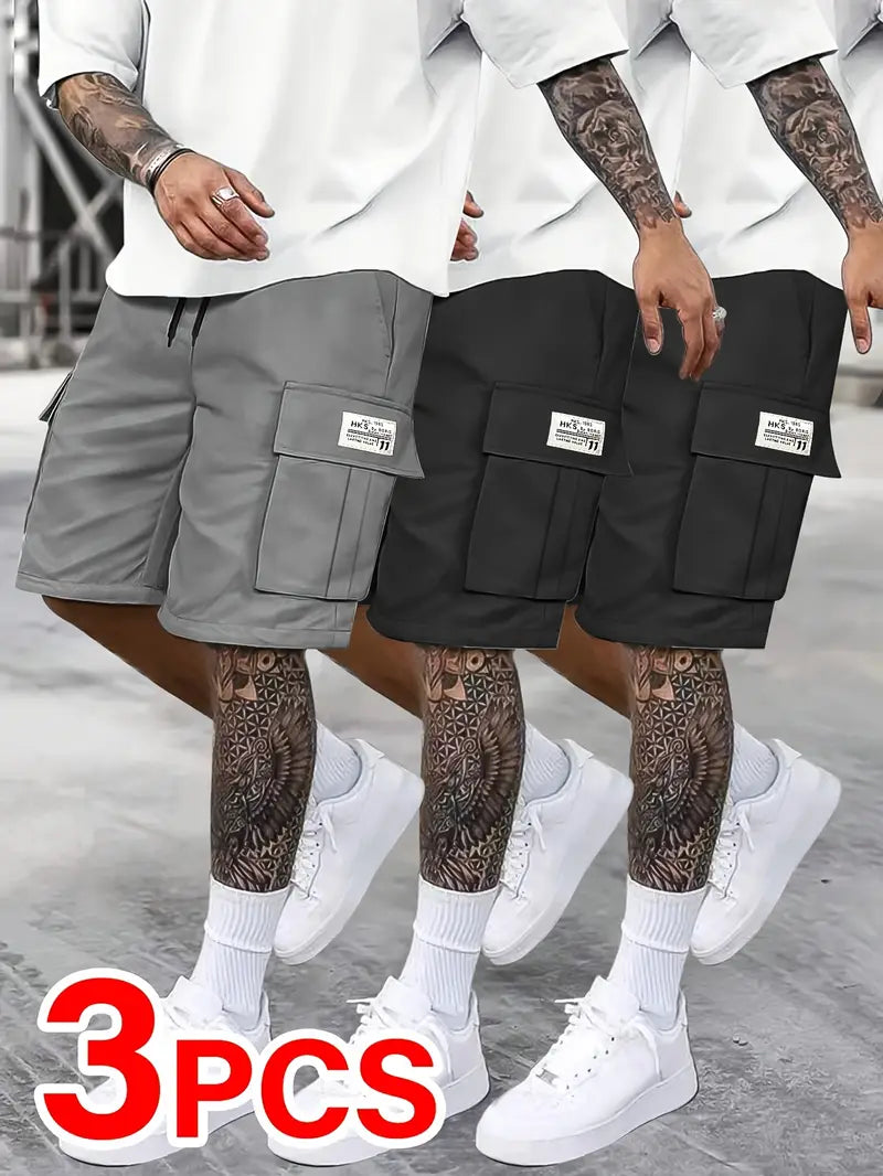 Baggy Cargo Shorts (Pack of 3)